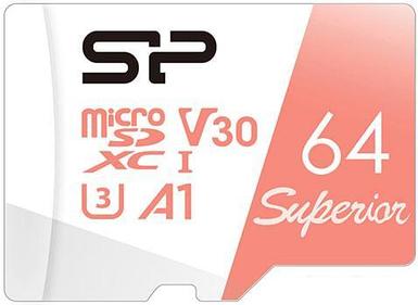 Карта памяти Silicon-Power Superior A1 microSDXC SP064GBSTXDV3V20 64GB