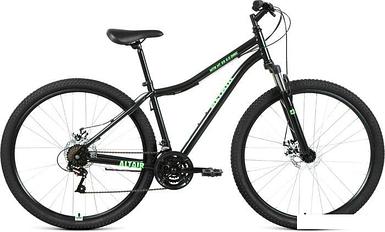 Велосипед Altair MTB HT 29 2.0 disc р.19 2021 (черный/зеленый)