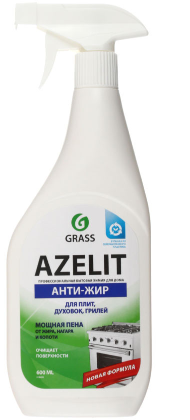 Средство чистящее для кухни Grass Azelit 600 мл, с распылителем ,«Анти-жир»