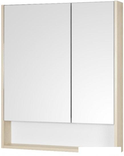Акватон Шкаф с зеркалом Сканди 70 1A252202SDB20 (белый/дуб верона) - фото 1 - id-p223775621