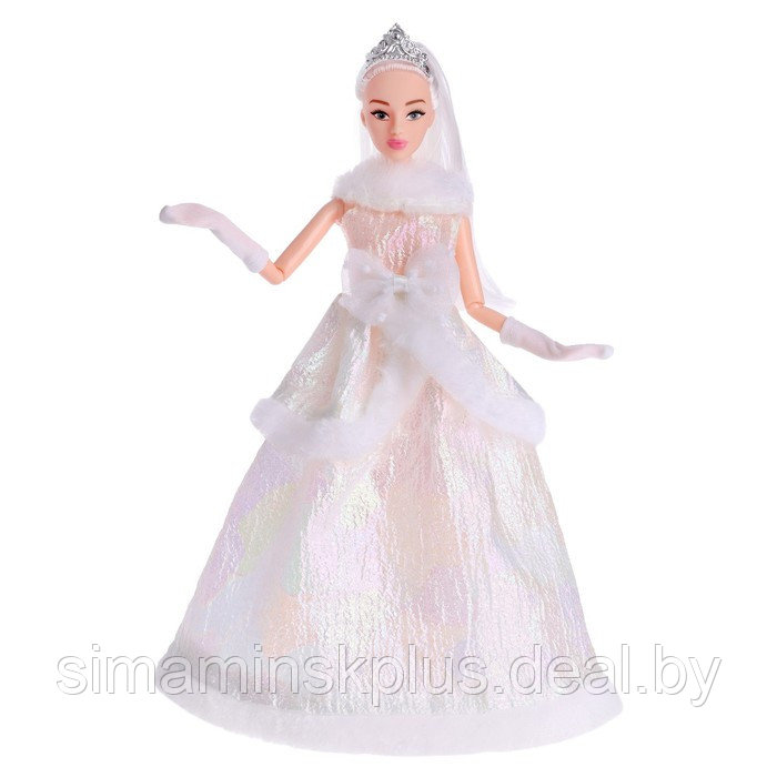 Кукла-модель шарнирная «Зимняя королева Ксения», в платье - фото 2 - id-p224099650