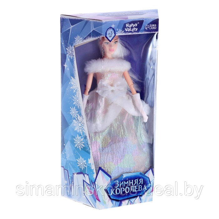 Кукла-модель шарнирная «Зимняя королева Ксения», в платье - фото 3 - id-p224099650