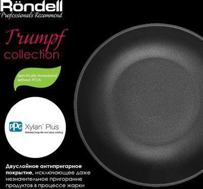 Сковорода ВОК (WOK) Rondell Trumpf RDA-1405, 28см, без крышки, черный - фото 5 - id-p223387346