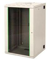 Шкаф коммутационный LANDE LN-PR20U6060-BL-111 настенный, стеклянная передняя дверь, 20U, 600x996x600 мм