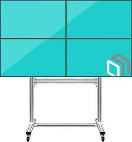 Подставка для телевизора ONKRON FSPRO2L-22, 40-55", напольный, мобильный, черный