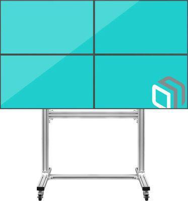 Подставка для телевизора ONKRON FSPRO2L-22, 40-55", напольный, мобильный, черный - фото 1 - id-p223387592