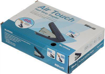 Степлер KW-TRIO Air touch Half strip, 40 листов, 100 скоб, синий [0556a-blu] - фото 10 - id-p223011959