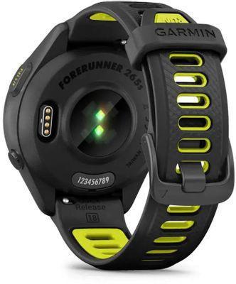 Смарт-часы Garmin Forerunner 265S, 27.5мм, 1.1", черный / черный/желтый [010-02810-13] - фото 2 - id-p223483175