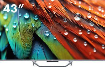 43" Телевизор HAIER Smart TV S4, QLED, 4K Ultra HD, серый, СМАРТ ТВ, Android TV - фото 1 - id-p223387161