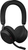 Гарнитура Jabra Evolve2 75, Link380a MS Stereo Black, для компьютера/мобильных устройств, накладные,