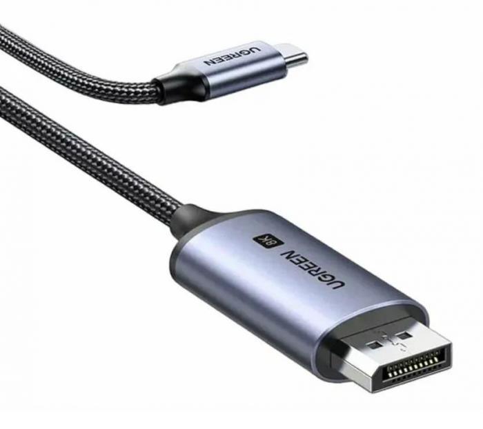 Ugreen CM556 USB-C - DisplayPort 3m Silver 25839 - фото 1 - id-p223667057