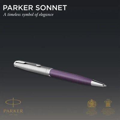 Ручка шариков. Parker Sonnet Essentials SB K545 (CW2169369) LaqViolet CT M чернила черн. подар.кор. - фото 5 - id-p224021092