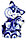 Сувенир фарфоровый «Кот рыбак» (гжель) высота 12,3 см, бело-синий, фото 2