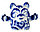 Сувенир фарфоровый Sima-Land (гжель) высота 9 см, «Кот Вий», бело-синий, фото 2