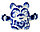 Сувенир фарфоровый Sima-Land (гжель) высота 9 см, «Кот Вий», бело-синий, фото 3