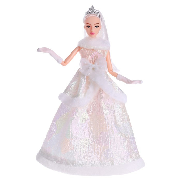Кукла-модель шарнирная «Зимняя королева Ксения», в платье - фото 2 - id-p224100411