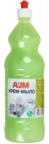 Крем-мыло жидкое AJM 1000 мл, с пуш-пулом