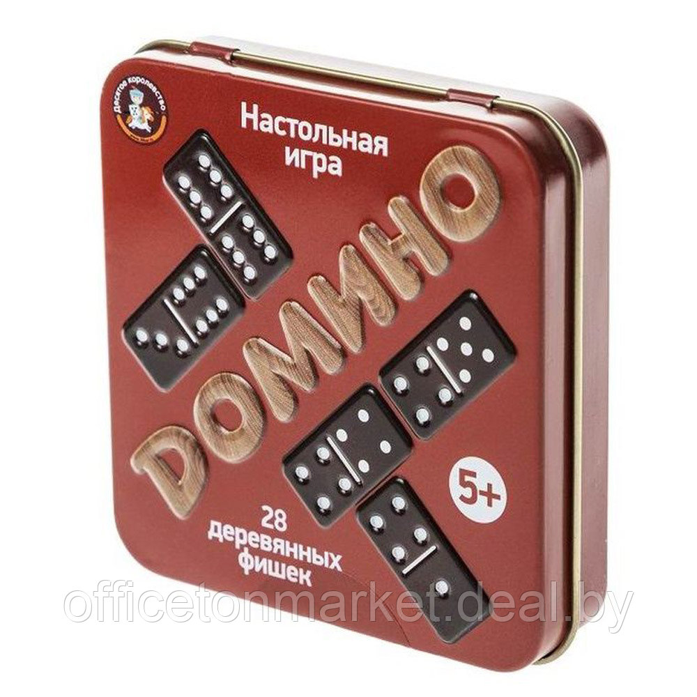 Игра настольная "Домино" в металлической коробке - фото 5 - id-p224008050