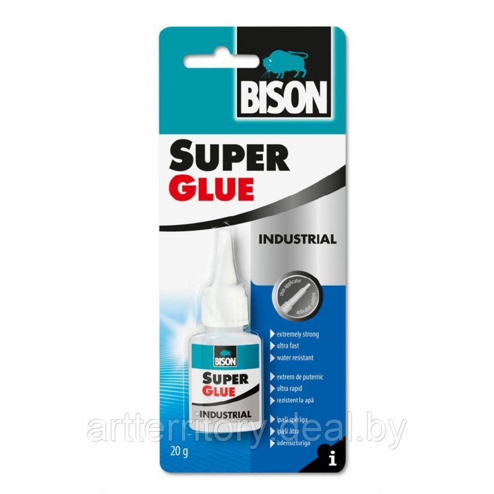 Суперклей жидкий BISON SUPER GLUE INDUSTRY BOT 20G 6312664 - фото 1 - id-p224101970