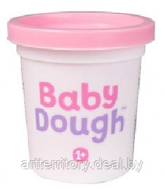 Тесто для лепки BabyDough, 100 гр (в баночке) (нежно-розовый)