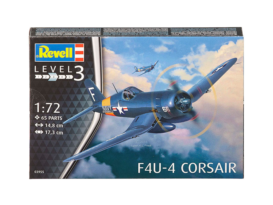 Истребитель F4U-4 Corsair 1:72 (арт. 03955) Сборная модель Revell - фото 7 - id-p224102326