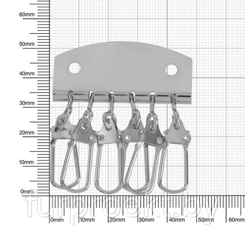 Ключница  А 022  (6 ключей) никель полир