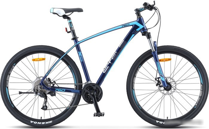 Велосипед Stels Navigator 760 MD 27.5 V010 р.17.5 2023 (темно-синий) - фото 1 - id-p224102526