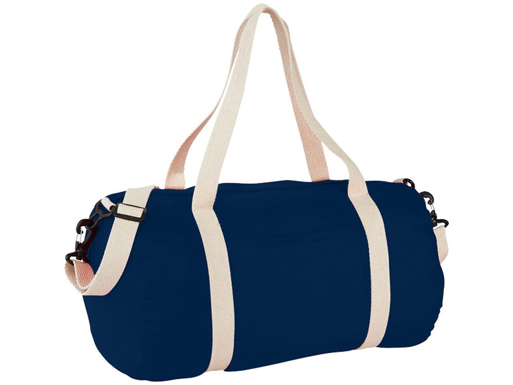 Хлопковая сумка Barrel Duffel, темно-синий/бежевый - фото 1 - id-p224102542