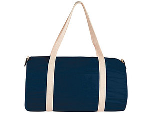 Хлопковая сумка Barrel Duffel, темно-синий/бежевый, фото 2