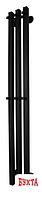 Полотенцесушитель Маргроид Ferrum Inaro СНШ 100x6 6 крючков профильный (черный матовый, таймер справа)