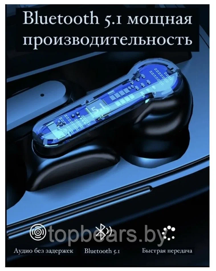 Беспроводные спортивные Bluetooth наушники TWS NEWEST М19 с зарядным кейсом (Powerbank, Bluetooth 5.1, - фото 10 - id-p207265161