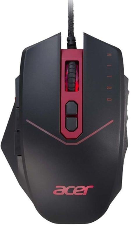 Мышь Acer Nitro NMW120 черный/красный оптическая (4200dpi) USB2.0 (8but) - фото 1 - id-p224103855