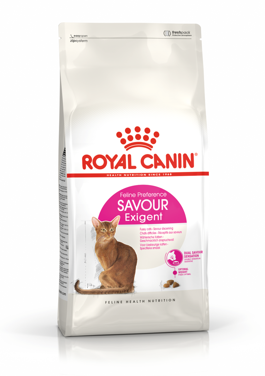 Royal Canin Savour Exigent sensation сухой корм для привередливых взрослых кошек, 0,2кг (Россия) - фото 1 - id-p224104599