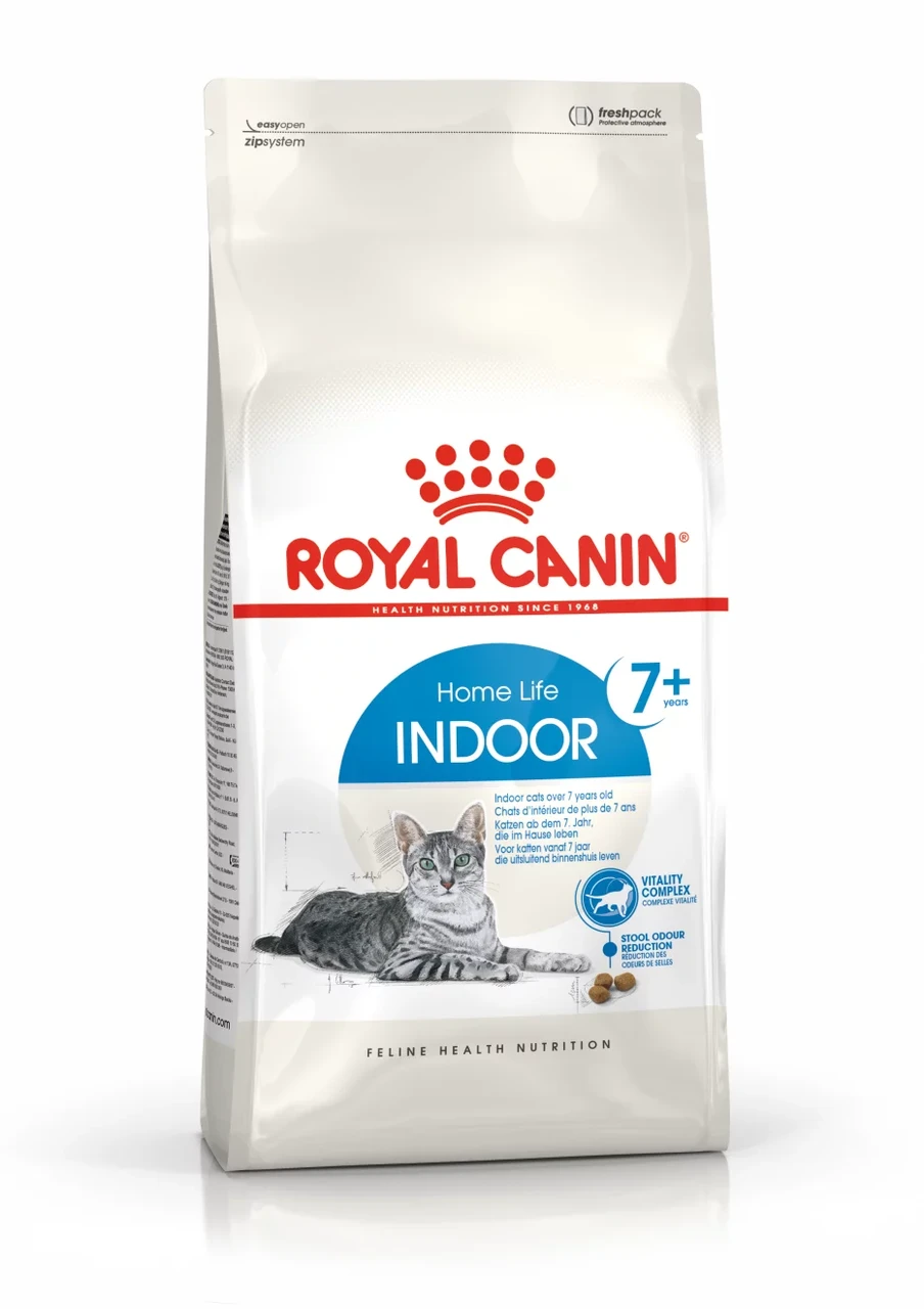 Сухой корм Royal Canin Indoor 7+ для стареющих кошек живущих в помещении 400гр.