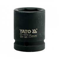 YT-1075 Головка торцевая ударная 3/4" 6гр. 25мм L50мм CrMo "Yato"