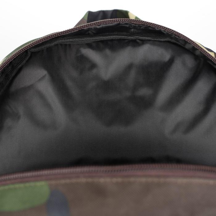 Рюкзак мужской на молнии, наружный карман, цвет камуфляж/хаки - фото 5 - id-p224105067