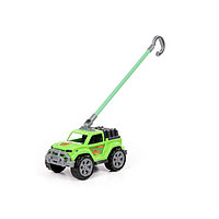Автомобиль-каталка «Легионер», с ручкой, цвет зелёный