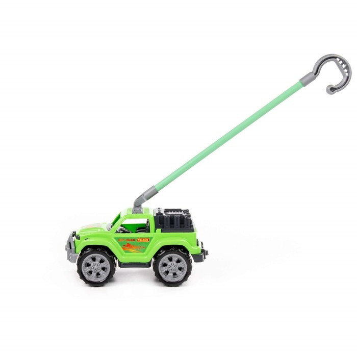 Автомобиль-каталка «Легионер», с ручкой, цвет зелёный - фото 2 - id-p224105108