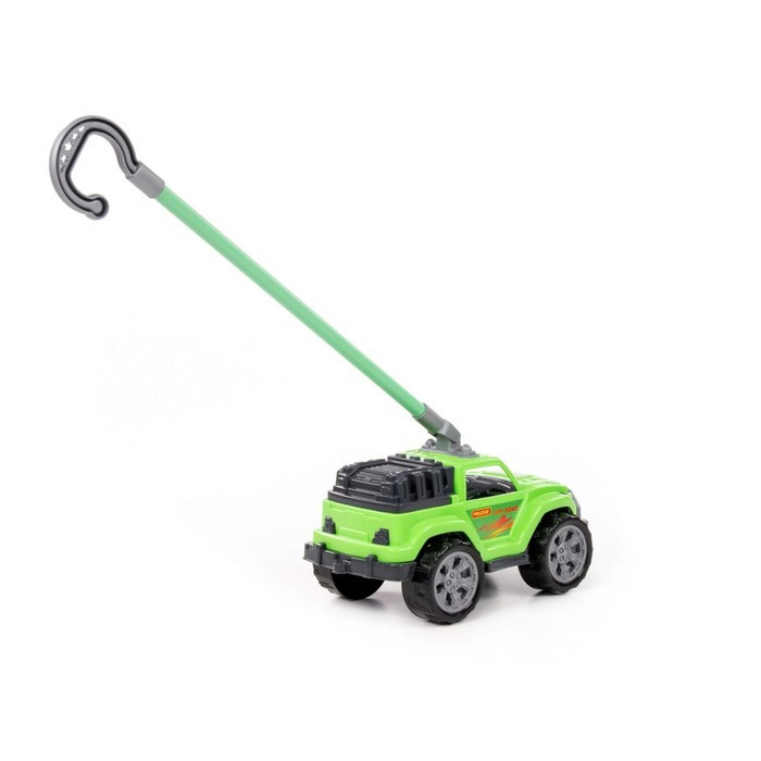 Автомобиль-каталка «Легионер», с ручкой, цвет зелёный - фото 4 - id-p224105108