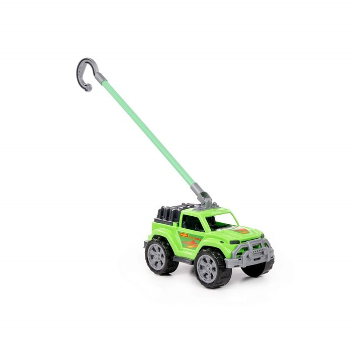 Автомобиль-каталка «Легионер», с ручкой, цвет зелёный - фото 5 - id-p224105108