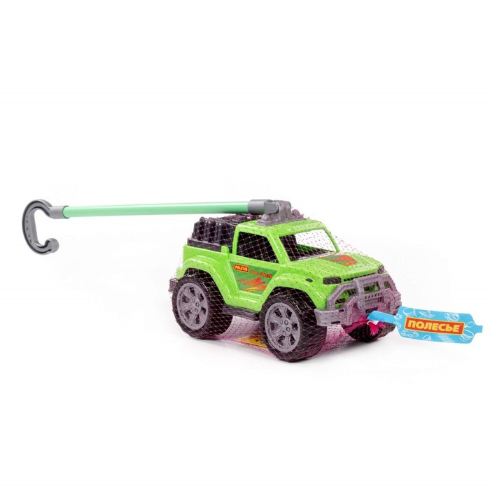 Автомобиль-каталка «Легионер», с ручкой, цвет зелёный - фото 6 - id-p224105108