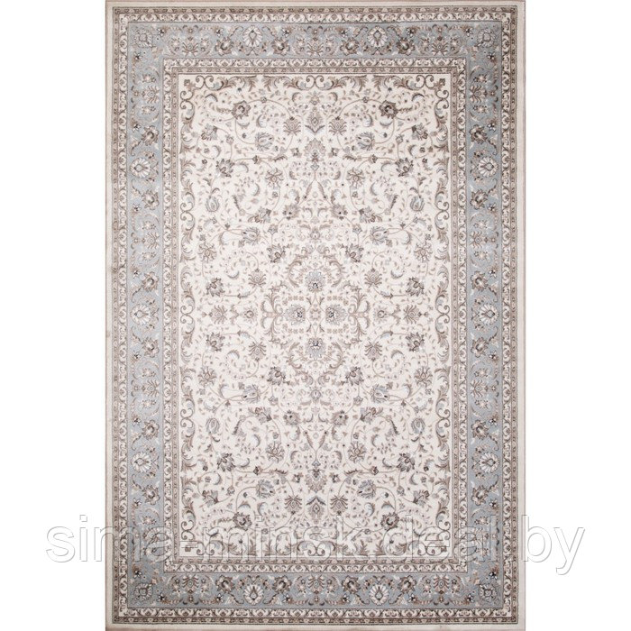 Ковёр прямоугольный Valencia Deluxe F014, размер 80x150 см, cream-l.blue - фото 1 - id-p224105256