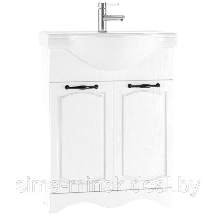 Комплект мебели для ванной "Классика 65" RICH Белое Дерево Домино - фото 2 - id-p224105379