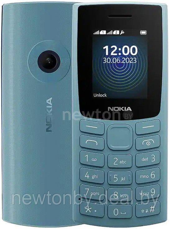 Кнопочный телефон Nokia 110 (2023) Dual SIM TA-1567 (небесно-голубой)