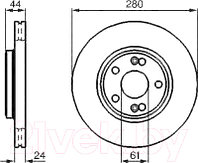 Тормозной диск Bosch 0986478734