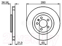 Тормозной диск Bosch 0986478852