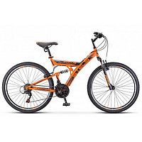 Велосипед STELS Focus V 26" 18-sp V030 Оранжево-черный