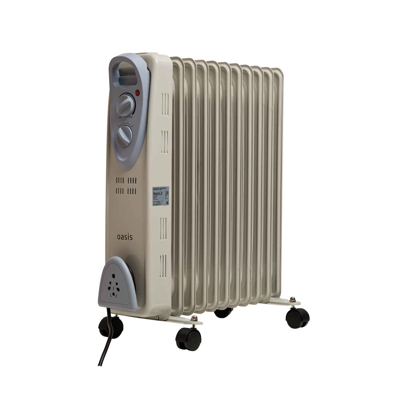 Радиатор масляный Oasis US-25 (11 секций, 2500 Вт, до 25 м2) - фото 1 - id-p224119977