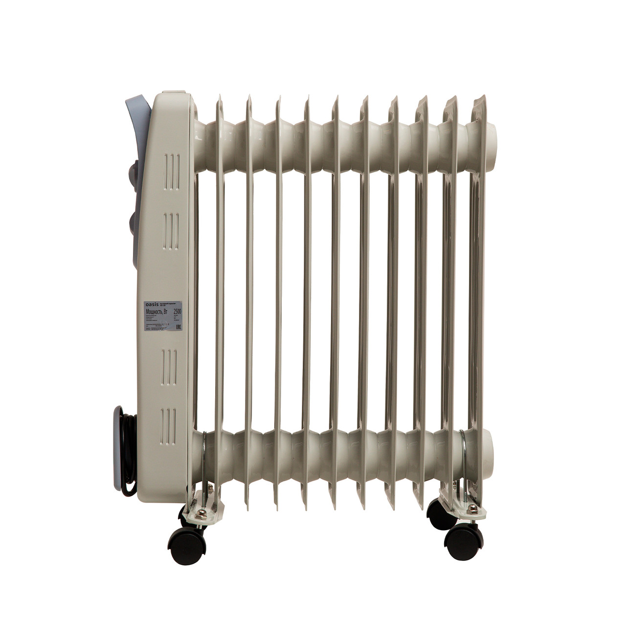 Радиатор масляный Oasis US-25 (11 секций, 2500 Вт, до 25 м2) - фото 2 - id-p224119977