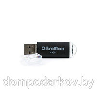 Флешка OltraMax 30, 4 Гб, USB2.0, чт до 15 Мб/с, зап до 8 Мб/с, чёрная, фото 3